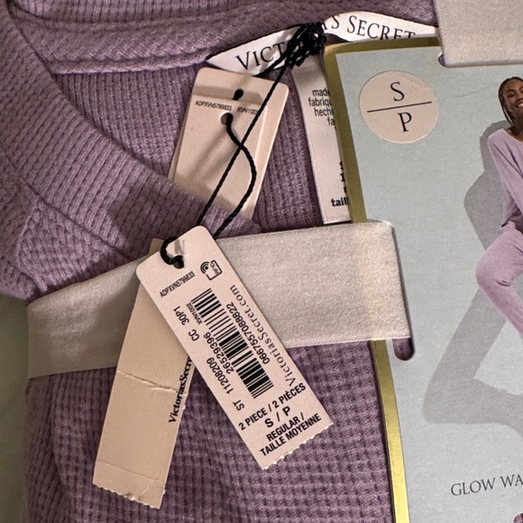 Victoria's Secret Lavender Glow Waffle Henley Jogger Set - Picture 3 of 5